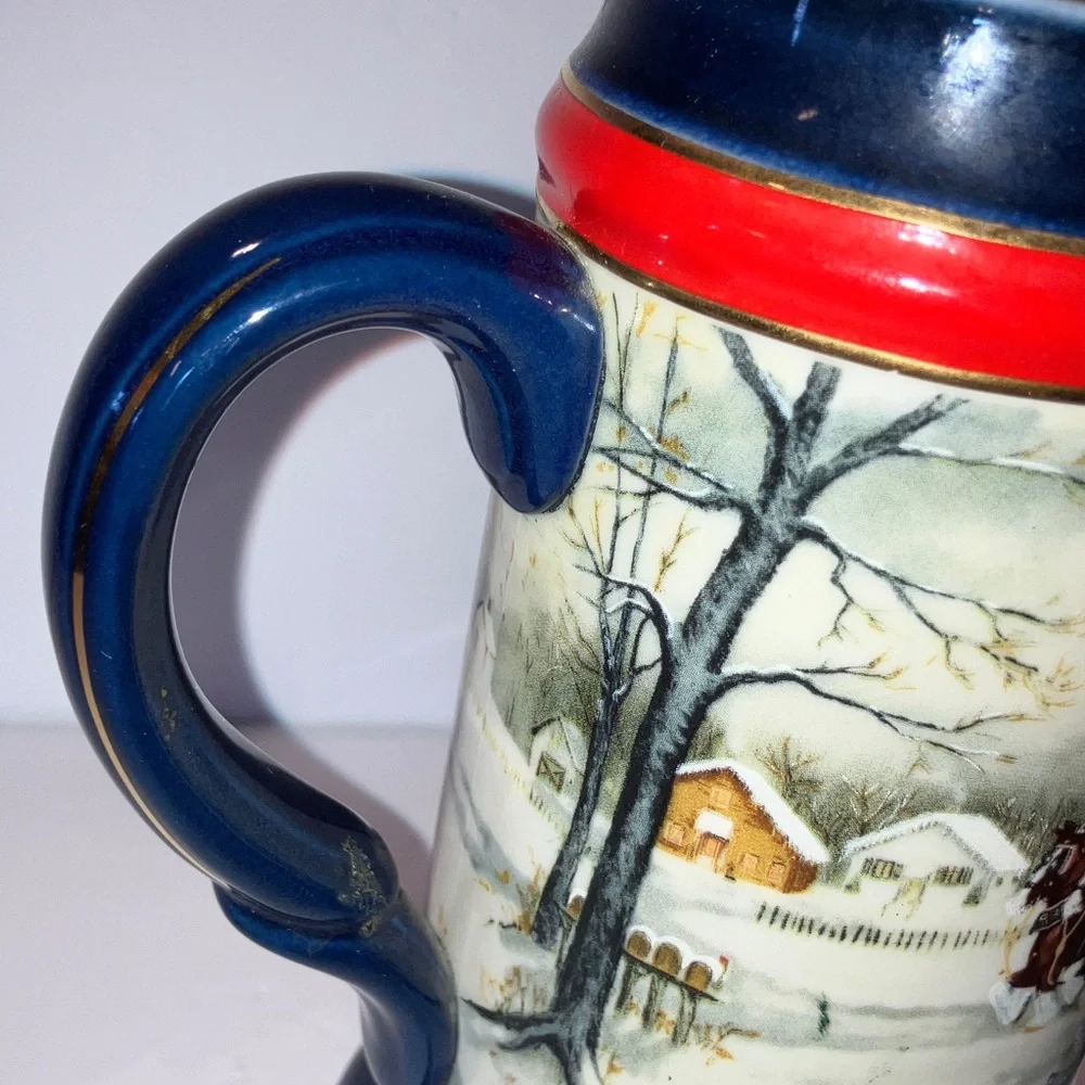 Budweiser pair steins